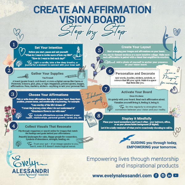 Affirmation Vision Board - Step by step guide