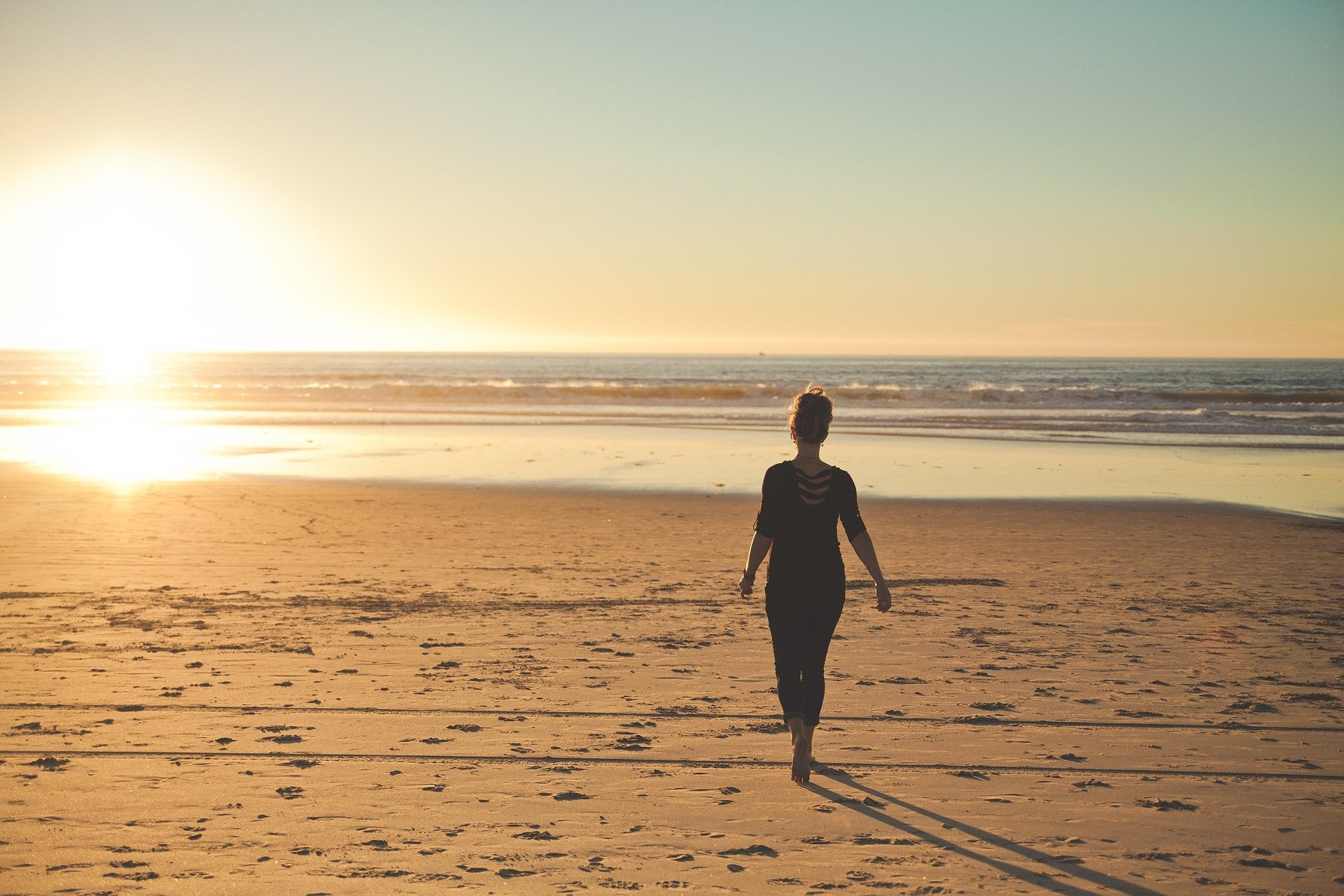 Walking-on-beach